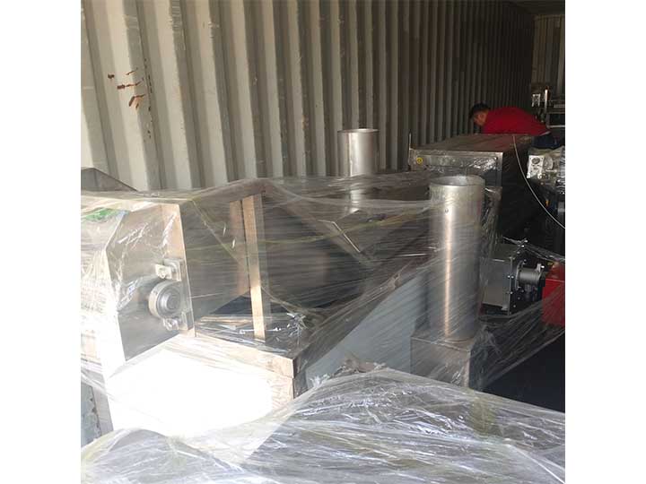 Potato frying machine delivered to indonesia