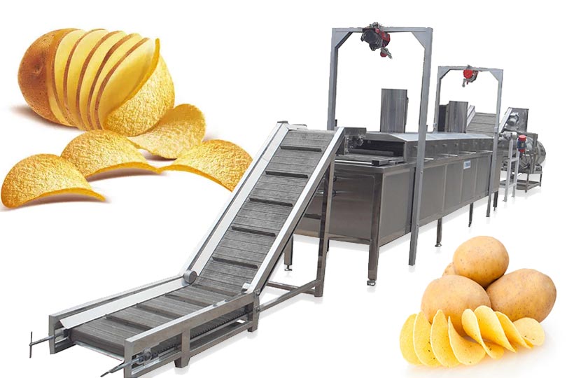 Fully automatic potato chips processing plant