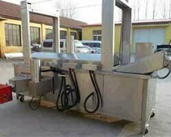 Gas heating french fries frying machine